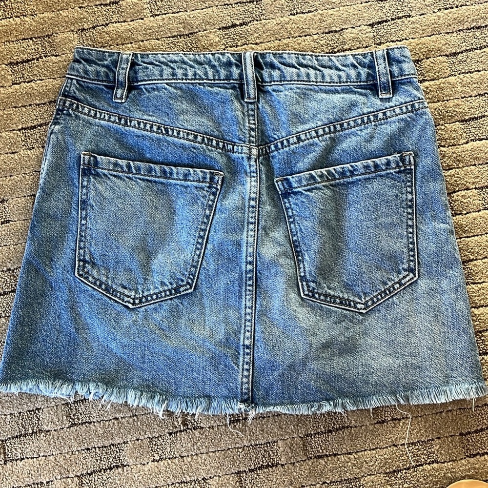 We the free/Free people zip up medium wash Jean skirt - Picture 2 of 2